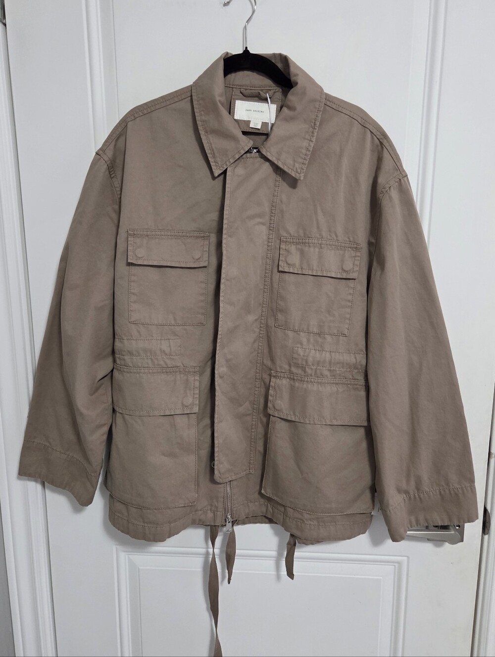 NWT - Zara Origins Men's Washed Canvas Jacket - Size L